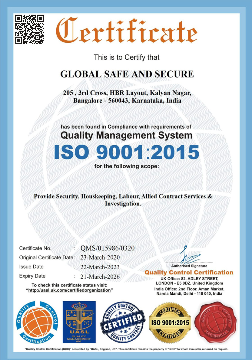 Security Guards for Resident Bangalore, Security Guard Services for Commercial, Security Services for Factory in Bangalore